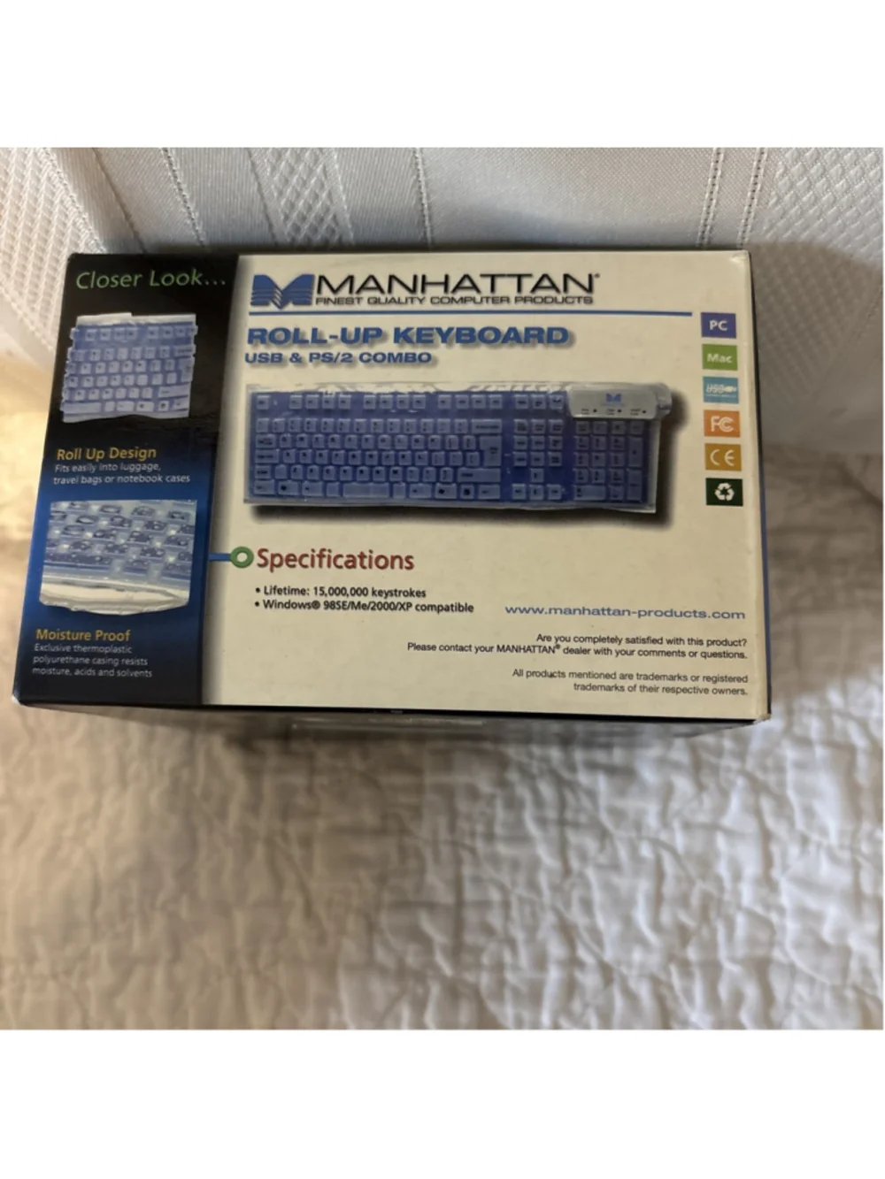 Manhattan Roll-up Keyboard USB & PS/2 Combo